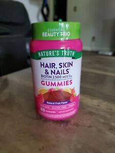 Nature's Truth Hair, Skin & Nails Gummies, 2500 mcg Biotin, 80 Gummies