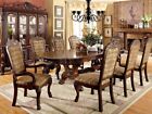 Traditional Cherry Brown Dining Room Set 9 pieces Rectangular Table Chairs ICC1