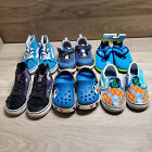 Lot of 6 Pairs of Toddler Shoes Crocks Vans Speedo