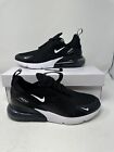 Mens Nike Air Max 270 Size 9 Black White Running Active Shoes AH8050-002