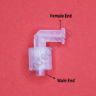 90° ELBOW Plastic Luer Lock Male to Female Adapter Fitting Adaptor Connector