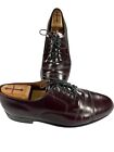 Bostonian Classics Vintage Size 10.5 M Burgundy Leather Mens Dress Cap Toe Shoes