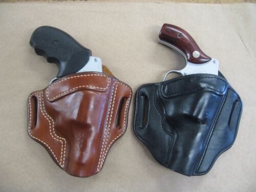 Azula Leather OWB 2 Slot Pancake Belt Holster CCW For...Choose Gun & Color - B