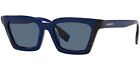 Burberry Briar Women's Blue Geometric Cat Eye Sunglasses BE4392U 405780 Italy