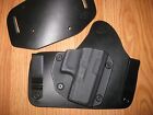 IWB/OWB combo Kydex/Leather Hybrid Holster with adjustable retention for Glock