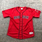 Boston Red Sox Jersey Boys Large Red Dustin Pedroia Short Sleeve MLB Baseball