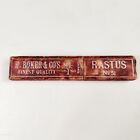 H Boker & Co's Co Company Rastus No 51 Straight Razor Box Only Red VTG 1940s 50s