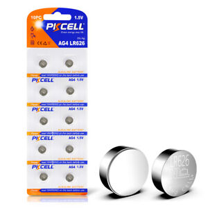 New Listing10X AG4 377 377A LR626 SR66 1.5 Volt Alkaline Button Cell Watch Battery US