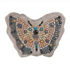 Butterfly Stepping Stone - Decorative Garden Stone, Cast Resin Path Marker Paver