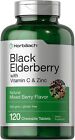 Black Elderberry | Zinc & Vitamin C | 120 Chewables | Berry Flavor | by Horbaach
