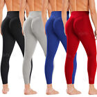 Men Compression Tight Base Layer Pants Long Leggings Gym Sport Trousers Textured