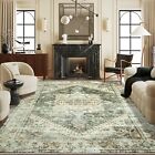 8x10 Area Rugs for Living Room: Large Soft Machine Washable Rug - Green