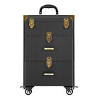 New ListingRolling Cosmetic Case Professional Makeup Train Case Trolley Makeup Case Black