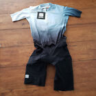 Sportful Mens XL Cycling Bomber Skinsuit Gray Race Speedsuit Racesuit X-Large