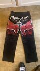 Vintage RAW BLUE monolithic empire red skull embroidered jeans size 32x32