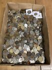 More than 17 Pounds of World Coins, unsorted with Silver & Older coins.