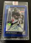 New Listing2021 Panini Donruss Optic Justin Fields RC Blue Rated Rookie Auto /99 Bears