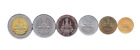 Thailand Coins 1 Set: 6 Pcs (25 Satang/50 Satang/1 Baht/2 Baht/5 Baht/10 Baht),