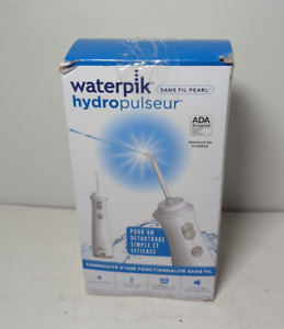 Waterpik Portable Cordless Pearl White Water Flosser Hydropulseur SEALED TIPS