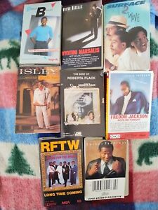 New ListingLot of 8 80's Funk Jazz Soul Tapes: The Isley Brothers, Roberta Flack🔥
