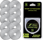 45Mm Rotary Cutter Blades 10 Pack Fits Olfa, , Replacement Rotary Blade for Arts