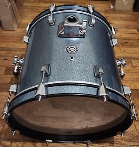 Ludwig Breakbeats by Questlove 1 Piece Shell BASS DRUM Blue Sparkle USED
