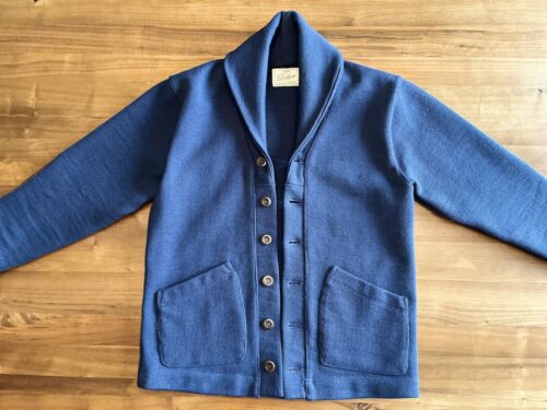 Dehen 1920 Shawl Sweater Coat Navy Blue size Medium