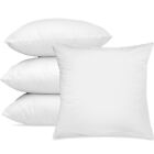 Pack of 4 Cushion Throw Pillows Insert Ultra Soft Bed Sofa Decor 100% Polyester