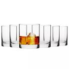 Krosno Blended Glasses for Whisky Brandy Rum Water | Set 6 | 300 ml | Dishwasher