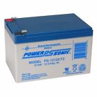 Power-Sonic 12V 12Ah F2 SEALED LEAD ACID AGM DEEP-CYCLE RECHARGEABLE BATTERY