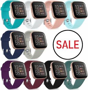 Replacement Silicone Rubber Band Strap Wristband For Fitbit Versa 1 2 Lite Watch