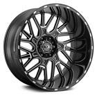 20 inch 20x12 Vision 404 BRAWL Black Milled wheels rims 8x170 -51