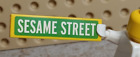LEGO Sesame Street Sign Seasame St Printed 1x4 Green Yellow TV Show Movie Bird