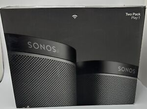New ListingSonos Play 1 Two-pack Wireless Speakes Black Fast