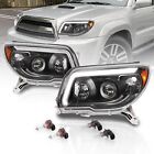 For 06-09 Toyota 4Runner *NEW* BLACK LED Tube DRL Projector Headlights Headlamps
