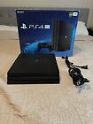 Sony PlayStation 4 Pro 1TB Game Console-Jet Black w/ Controller, HDMI, Cable,Box