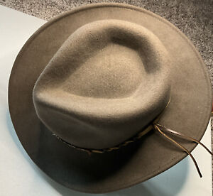 Golden Gate Hat Co. Brown  100% Wool Jaguar Cowboy Hat Excellent Clean