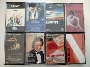 New ListingMusic Cassette Tapes, Lot of 8 Pop Albums from the 1980s