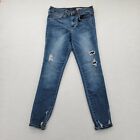 Aeropostale womens High Waisted Ankle Jegging Ripped sz 4 Distressed Denim