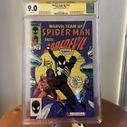 Marvel Team-Up #141 CGC 9.0 1984 First Black Suit Signed By Arthur Adams