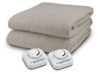 Heated Electric Blanket Biddeford Bedding Queen Size 10 Heat Settings Comfort