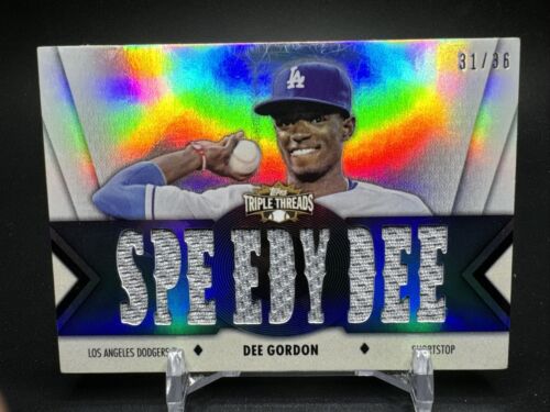 New ListingDee Gordon 2012 Topps Triple Threads Game Used Jersey Card  31 /36