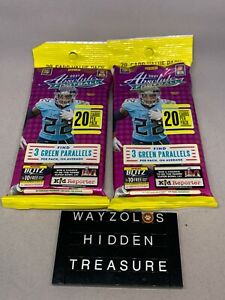 Lot of Two 2021 Panini Absolute NFL Football Value Cello Fat Packs 20 Cards/Pack