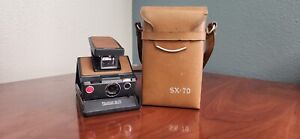 Polaroid SX 70 Model 3 Instant Film Land Camera With Leather Case! Untested