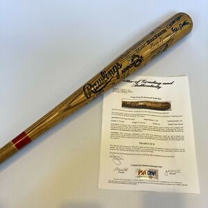 1987 Philadelphia Phillies Team Signed Game Used Bat Pete Rose Steve Carlton PSA