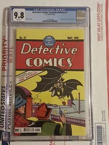 Detective Comics: Facsimile Edition #27 CGC 9.8 Batman