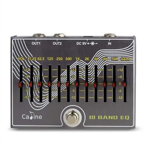 Caline CP-81 10 Band EQ Guitar Effect Pedal V3.0 - Use 500mA Power Supply (No...