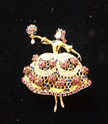 Coro Craft Ballerina pink Beautiful  brooch