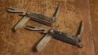 VINTAGE 1950 1951 ABL COLOSSE LIBERT MILITARY NAVY SAILOR KNIFE LOT OF 2