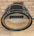 Vintage Premier Olympic 26''x10'' Marching Bass Drum Birch Shell Re-rings Black